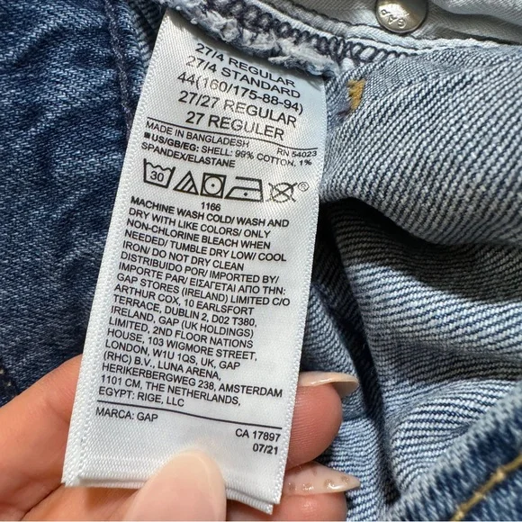 GAP Blue Straight Leg Jeans - Picture 4 of 4